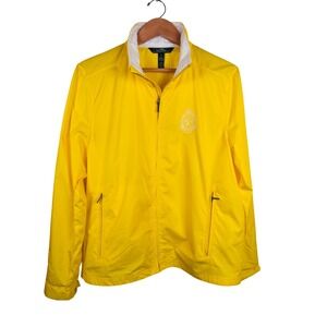 LRL Ralph Lauren‎ Active Jacket Full Zip Windbreaker Lightweight Coat Yellow XL